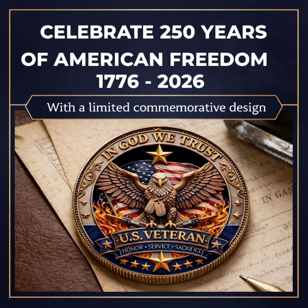 🔥last day 60% off 🔥 honor america’s heroes – 250 years of freedom veteran tribute coin 🔥last day 60% off 🔥 honor america’s heroes – 250 years of freedom veteran tribute coin